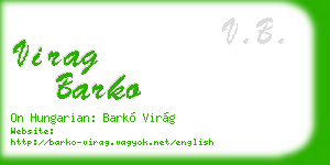 virag barko business card
